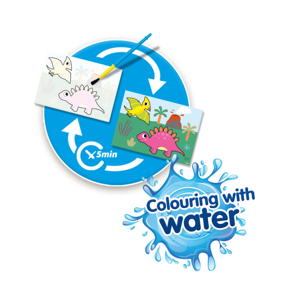 Colouring With Water - Dinos