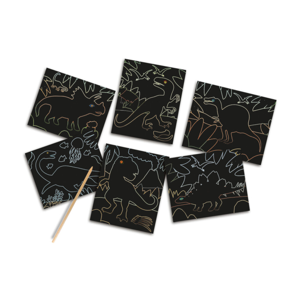 Glow in the Dark Scratch - Dinosaurs