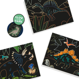 Glow in the Dark Scratch - Dinosaurs