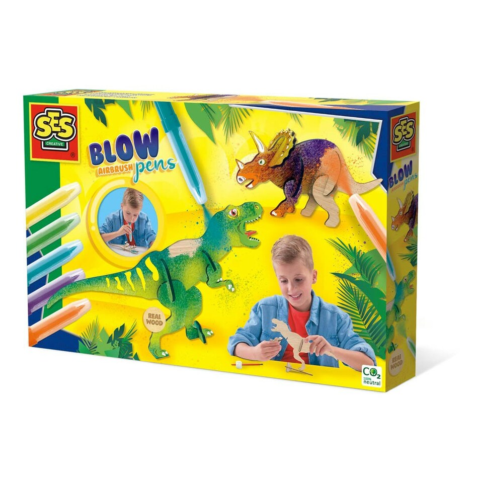 Blow Airbrush Pens - Dinosaurs