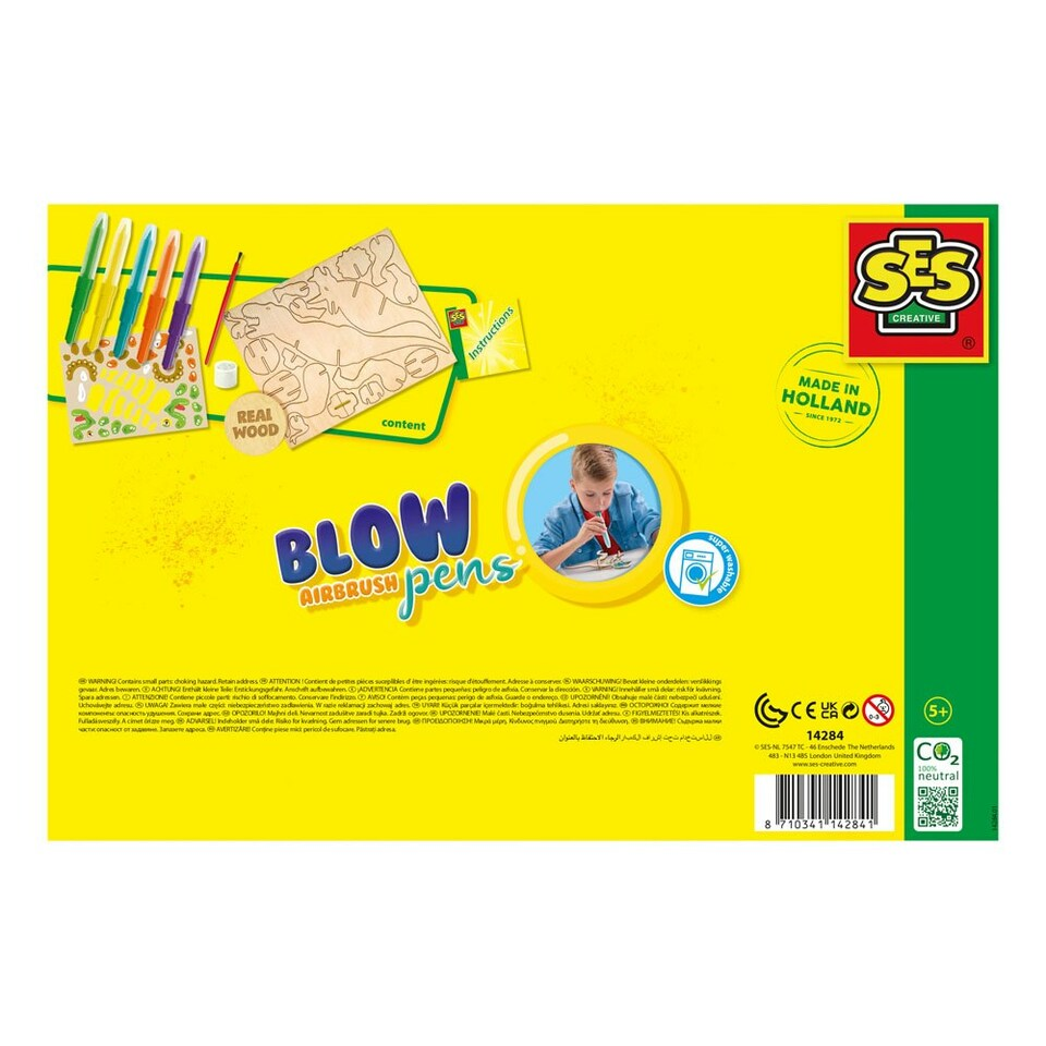 Blow Airbrush Pens - Dinosaurs