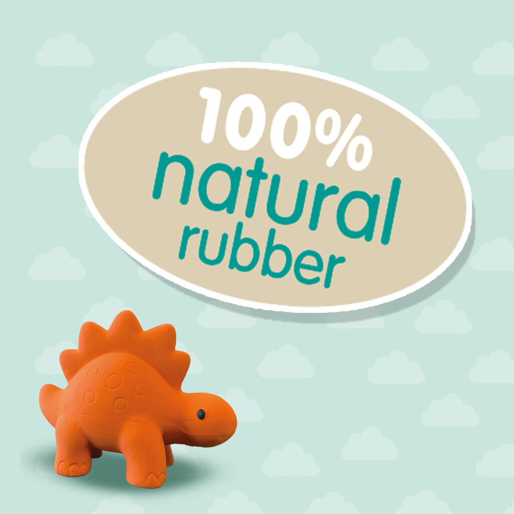 Bath Stegosaurus - 100% Natural Rubber