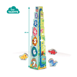 Stacking Blocks Tower With Dino Figures