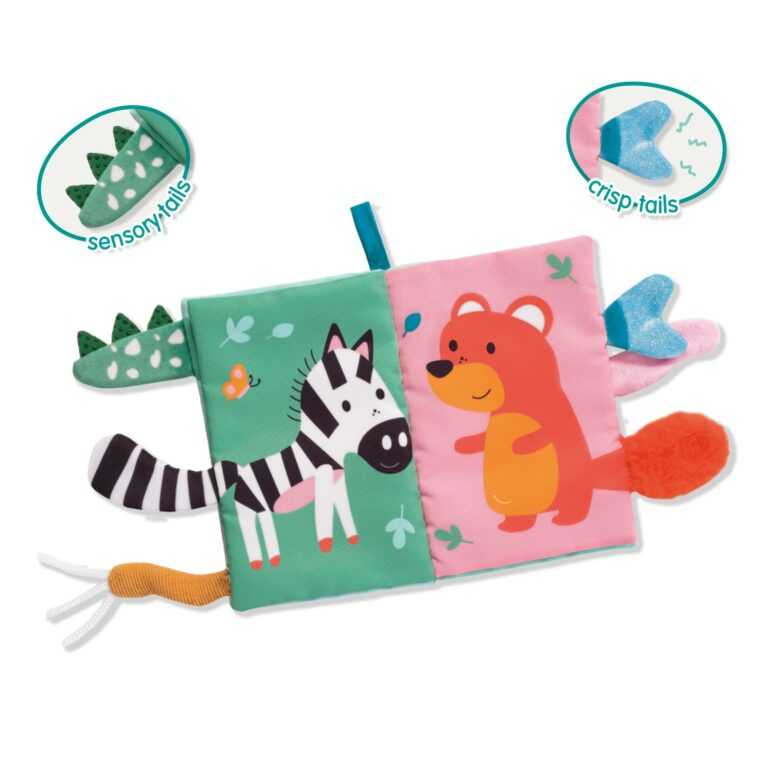 Sensory Animal Tails Cloth Book
