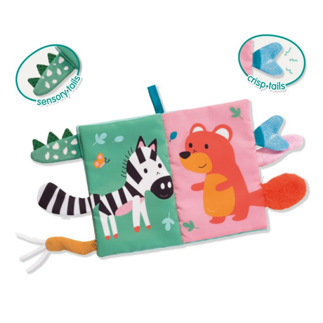 Sensory Animal Tails Cloth Book