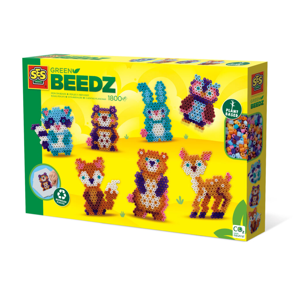 Green Beedz - Iron on Beads Set Forest Animals