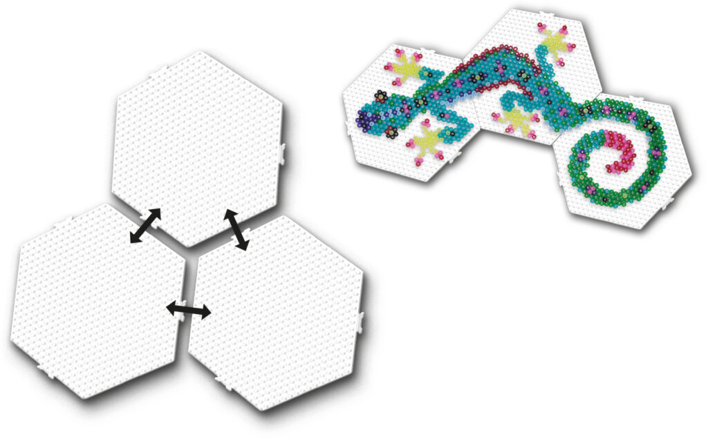 Hexagon Connectable Pegboards 3x