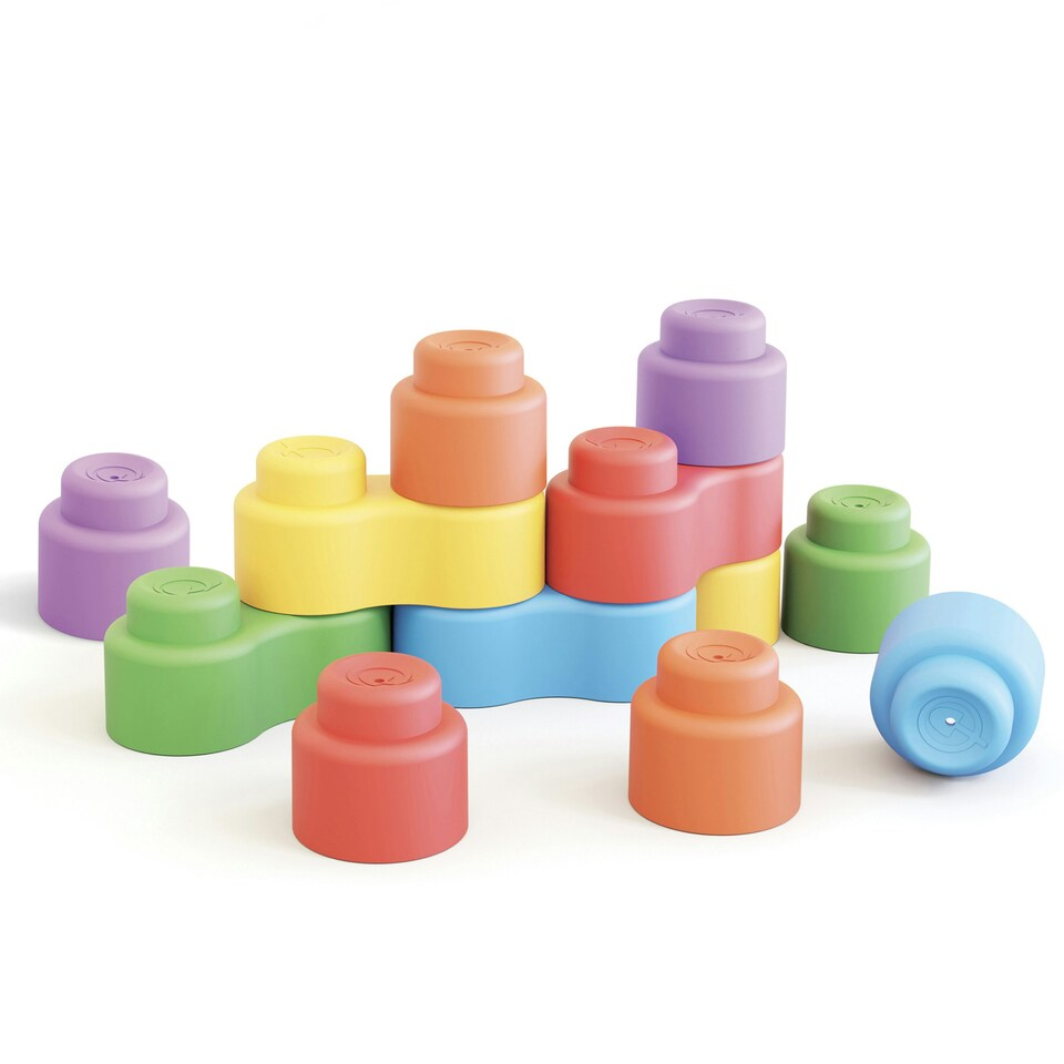 Quercetti Momy Soft Blocks Set in Bag (32 Pieces)