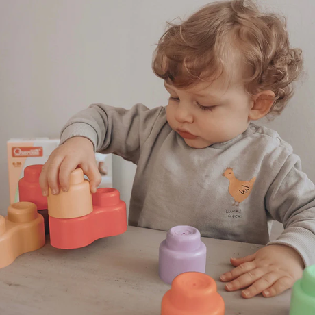 Quercetti Momy Soft Blocks Set (12 Pieces)