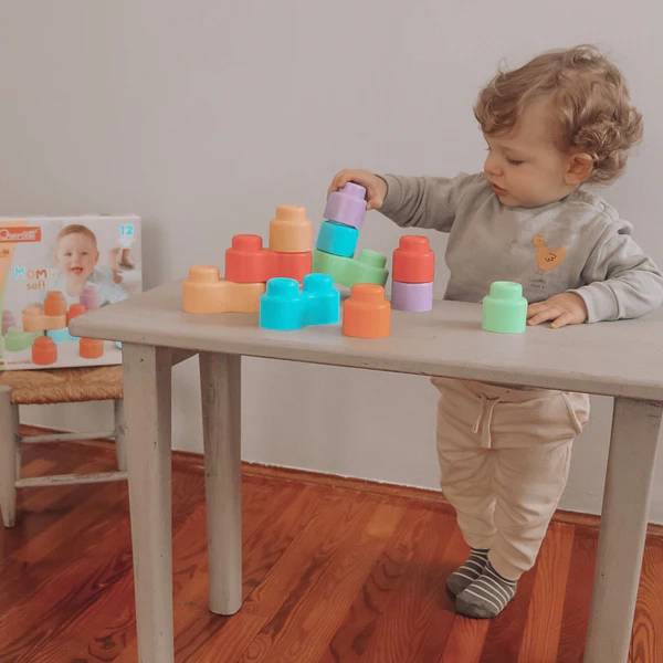 Quercetti Momy Soft Blocks Set (12 Pieces)