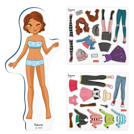 Quercetti Magnetic Fashion Doll - Laura