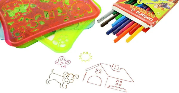 Quercetti Stencils Design Farm Set