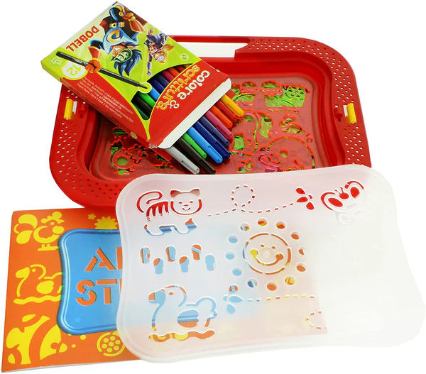 Quercetti Stencils Design Farm Set