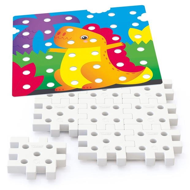 Quercetti Jumbo Peggy Peg Art Set (45 Pieces)