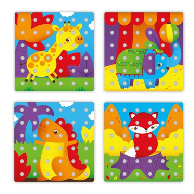 Quercetti Jumbo Peggy Peg Art Set (45 Pieces)