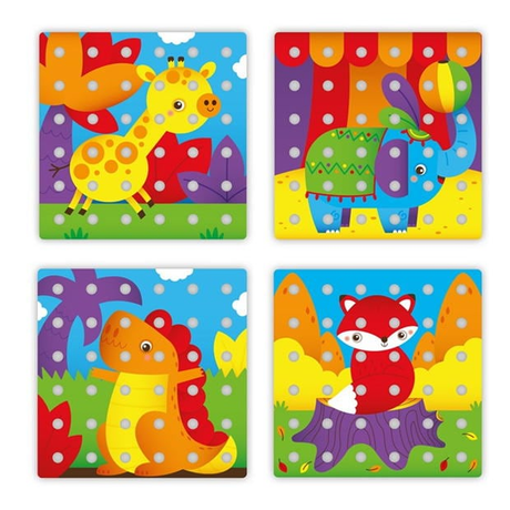 Quercetti Jumbo Peggy Peg Art Set (45 Pieces)