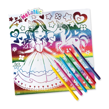 Metallic Colouring Canvas