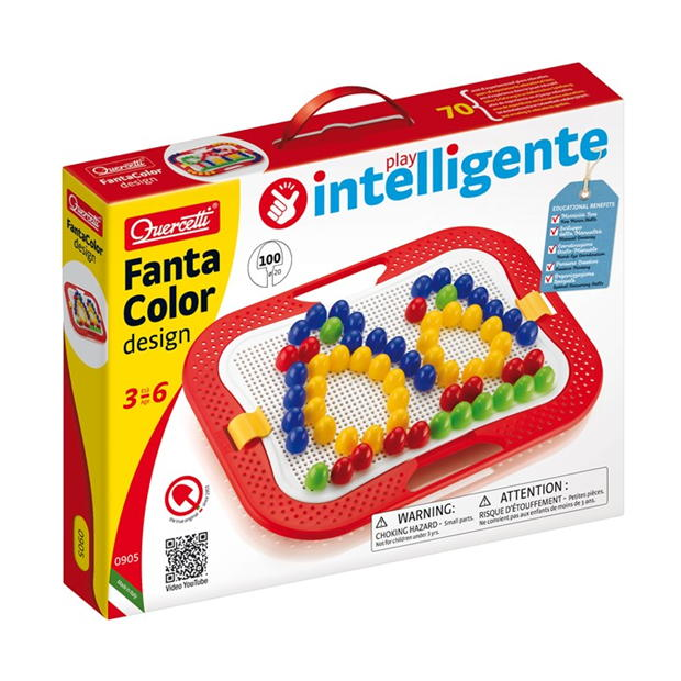 Quercetti Fantacolor Design Peg Art Set (100 Pegs)