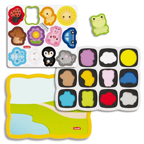 Quercetti Smart Puzzle Magnetic First Shapes & Colours