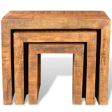 Dario Mango Wood Nesting Tables - 44cm