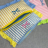 Frilly Personalised Stripe Pouch