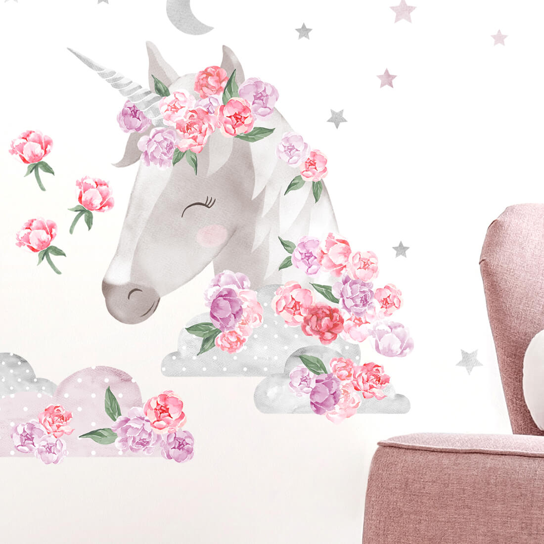 Wall Sticker | Pink Unicorn
