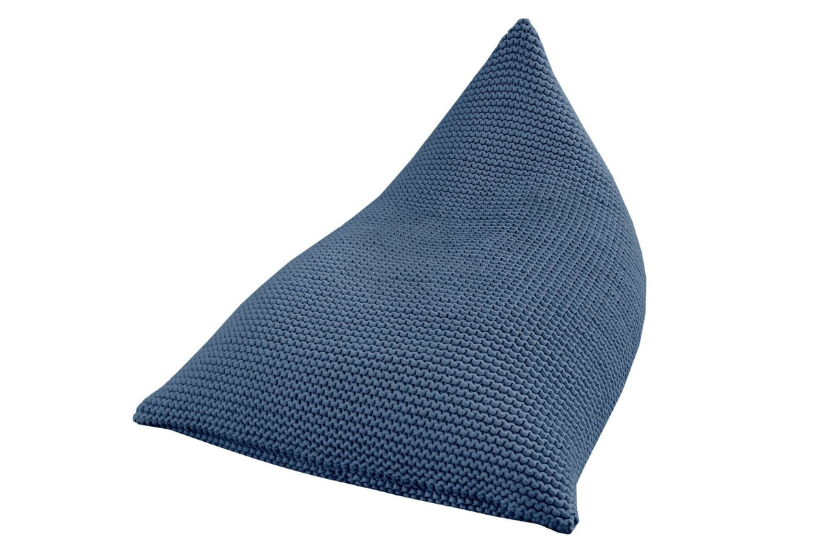 Knitted Bean Bag | DENIM BLUE