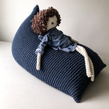 Knitted Bean Bag KIDS | DENIM BLUE