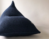 Knitted Bean Bag | DENIM BLUE