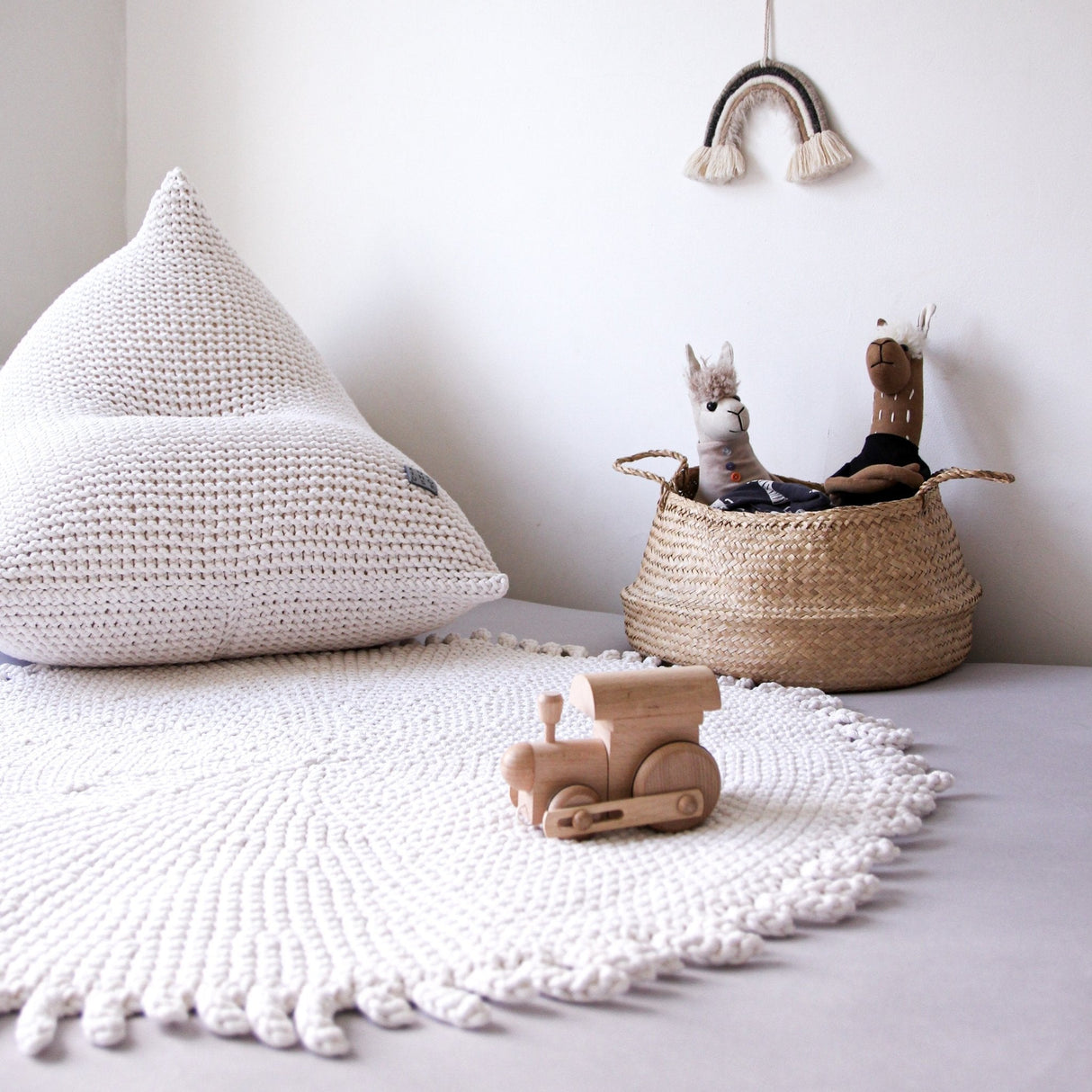 Knitted Bean Bag KIDS | IVORY