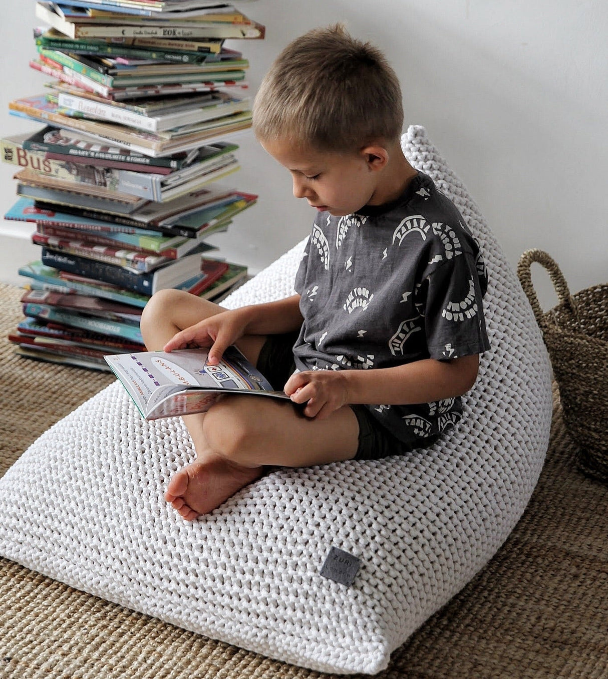 Knitted Bean Bag KIDS | IVORY