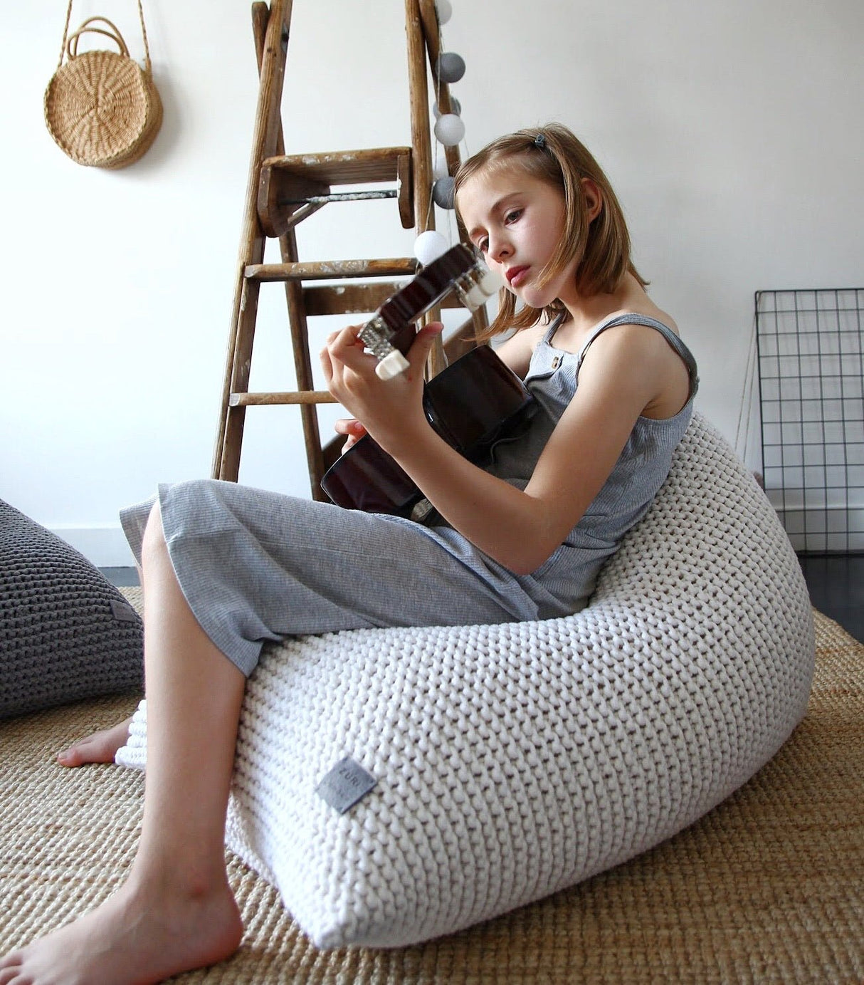 Knitted Bean Bag KIDS | IVORY