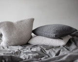 Knitted Cushion | DARK GREY