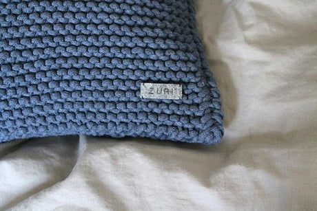 Knitted Cushion | DENIM BLUE