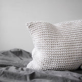 Knitted Cushion | IVORY