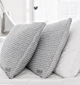 Knitted Cushion | LIGHT GREY