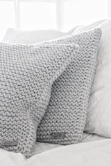 Knitted Cushion | LIGHT GREY