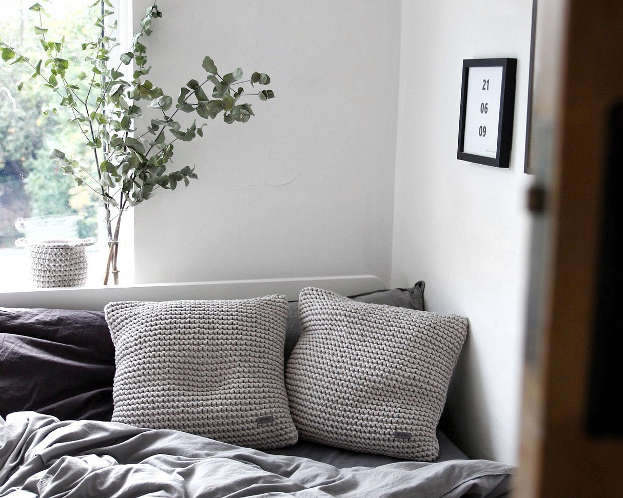 Knitted Cushion | OATMEAL