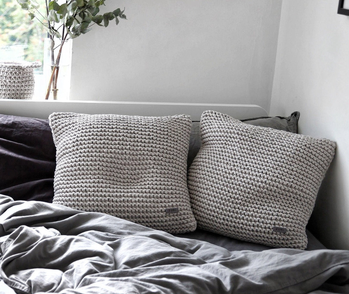 Knitted Cushion | OATMEAL