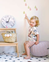 Knitted Pouffe, Small | PALE PINK