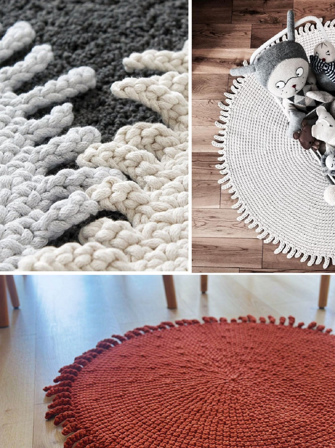 Crochet Rug SUN | BEIGE