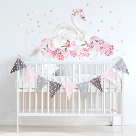 Wall Sticker | Pink Swan