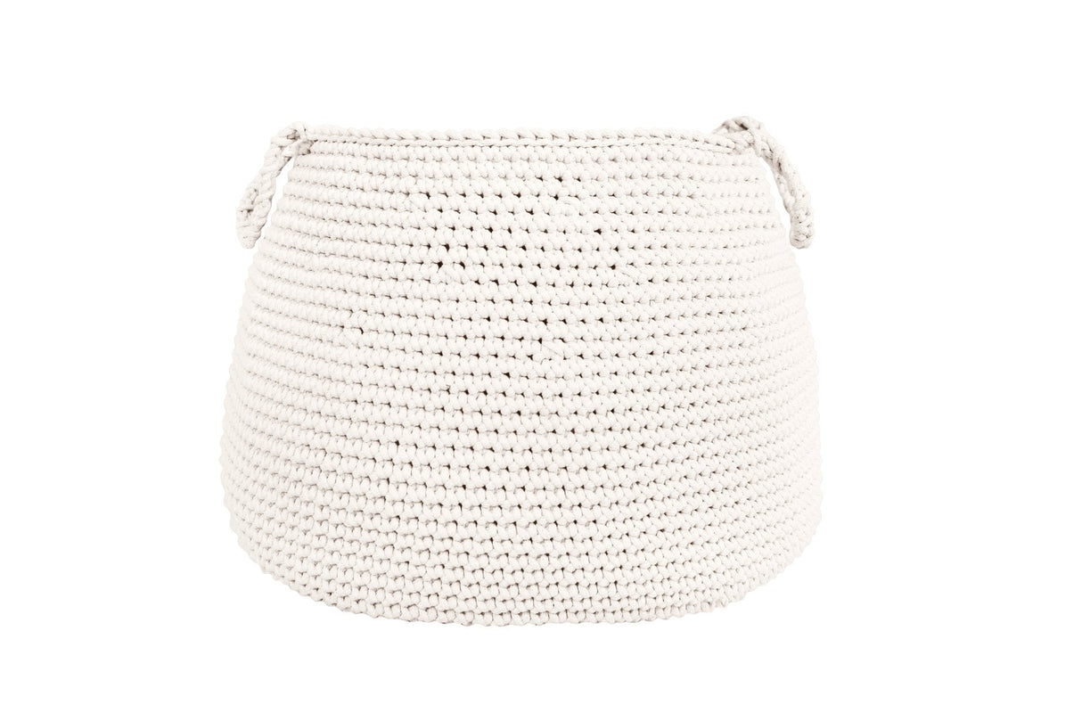 Crochet Basket, Size XL | IVORY