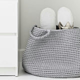 Crochet Basket, Size XL | LIGHT GREY