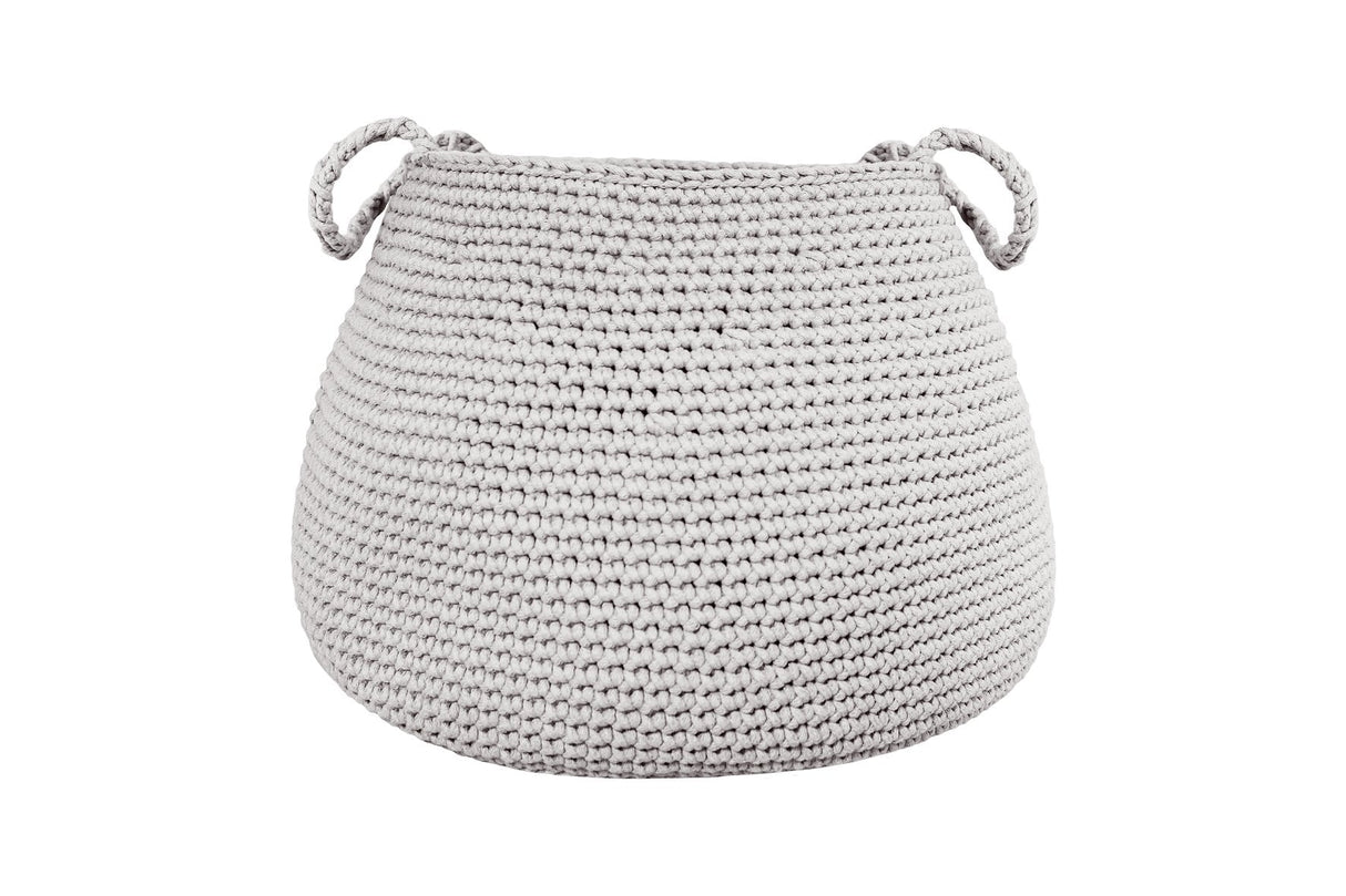 Crochet Basket, Size XL | OATMEAL