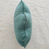 MINICAMP Linen Sea Shell Pillow – Mint Throw Pillow for Coastal & Beach Decor