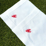 Pair of Embroidered Lobster Napkins