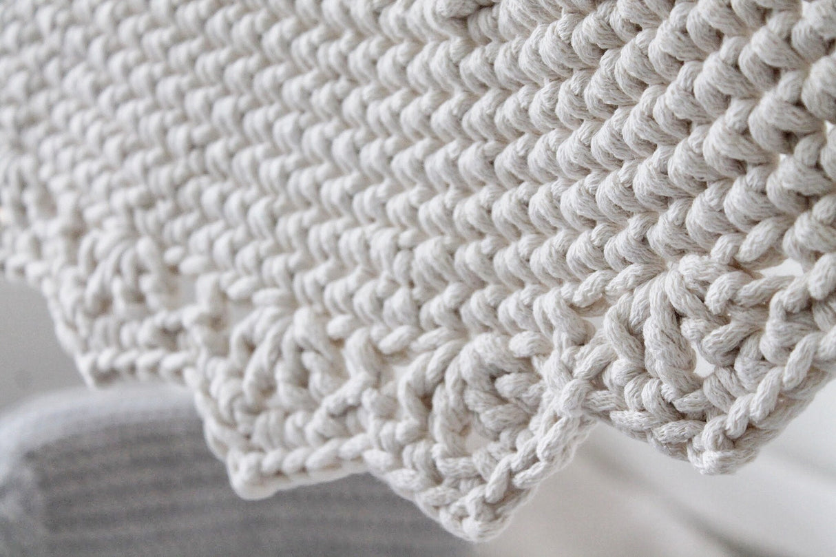 Crochet Rug MANDALA | IVORY