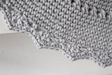 Crochet Rug MANDALA | LIGHT GREY