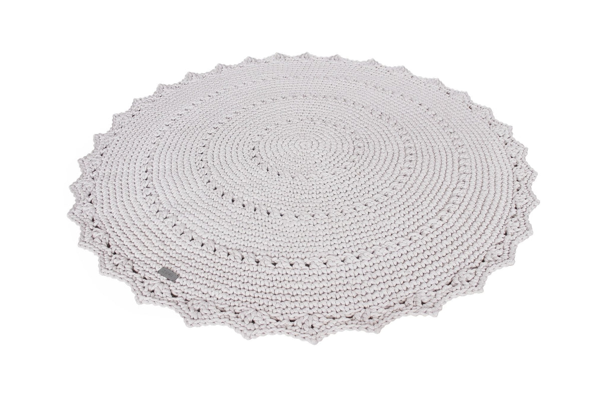 Crochet Rug MANDALA | OATMEAL